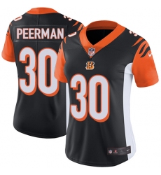 Women's Nike Cincinnati Bengals #30 Cedric Peerman Elite Black Team Color NFL Jersey