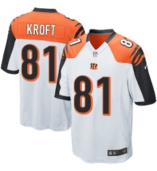 Youth Nike Cincinnati Bengals #81 Tyler Kroft Game White NFL Jersey