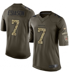 Men's Nike Cincinnati Bengals #7 Boomer Esiason Elite Green Salute to Service NFL Jersey