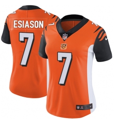 Women's Nike Cincinnati Bengals #7 Boomer Esiason Vapor Untouchable Limited Orange Alternate NFL Jersey