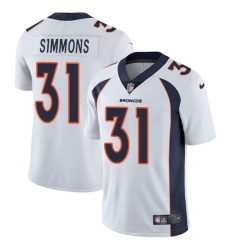 Youth Nike Denver Broncos #31 Justin Simmons Elite White NFL Jersey