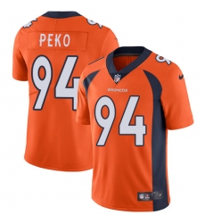Youth Nike Denver Broncos #94 Domata Peko Elite Orange Team Color NFL Jersey
