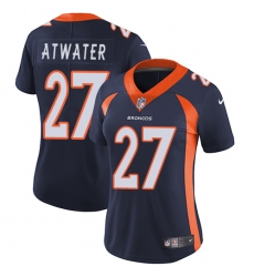 Women's Nike Denver Broncos #27 Steve Atwater Elite Navy Blue Alternate NFL Jersey