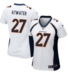 Women's Nike Denver Broncos #27 Steve Atwater Game White NFL Jersey