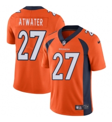 Youth Nike Denver Broncos #27 Steve Atwater Elite Orange Team Color NFL Jersey