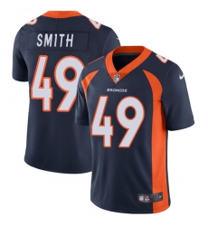 Youth Nike Denver Broncos #49 Dennis Smith Elite Navy Blue Alternate NFL Jersey