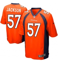 Men's Nike Denver Broncos #57 Tom Jackson Game Orange Team Color NFL Jersey