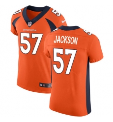Men's Nike Denver Broncos #57 Tom Jackson Orange Team Color Vapor Untouchable Elite Player NFL Jersey