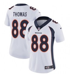 Women's Nike Denver Broncos #88 Demaryius Thomas Elite White NFL Jersey