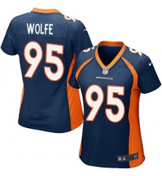 Women's Nike Denver Broncos #95 Derek Wolfe Game Navy Blue Alternate NFL Jersey