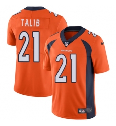 Youth Nike Denver Broncos #21 Aqib Talib Elite Orange Team Color NFL Jersey