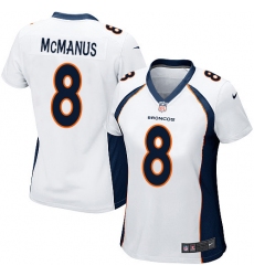Women's Nike Denver Broncos #8 Brandon McManus Game White NFL Jersey
