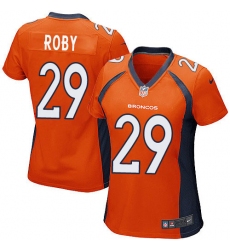 Women's Nike Denver Broncos #29 Bradley Roby Game Orange Team Color NFL Jersey