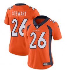 Women's Nike Denver Broncos #26 Darian Stewart Elite Orange Team Color NFL Jersey