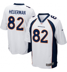 Men's Nike Denver Broncos #82 Jeff Heuerman Game White NFL Jersey