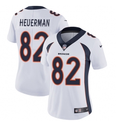Women's Nike Denver Broncos #82 Jeff Heuerman Elite White NFL Jersey