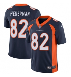 Youth Nike Denver Broncos #82 Jeff Heuerman Elite Navy Blue Alternate NFL Jersey