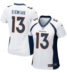 Women's Nike Denver Broncos #13 Trevor Siemian Game White NFL Jersey