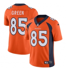 Youth Nike Denver Broncos #85 Virgil Green Elite Orange Team Color NFL Jersey