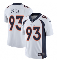 Youth Nike Denver Broncos #93 Jared Crick Elite White NFL Jersey