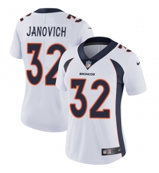 Women's Nike Denver Broncos #32 Andy Janovich Elite White NFL Jersey