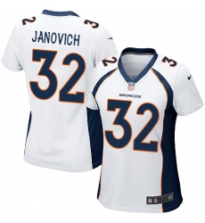 Women's Nike Denver Broncos #32 Andy Janovich Game White NFL Jersey
