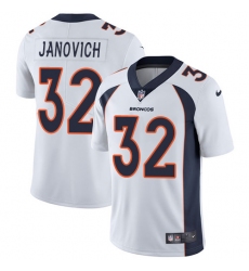 Youth Nike Denver Broncos #32 Andy Janovich Elite White NFL Jersey