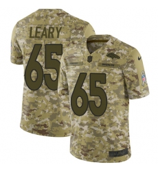 Men's Nike Denver Broncos #65 Ronald Leary Limited Camo 2018 Salute to Service NFL Jersey