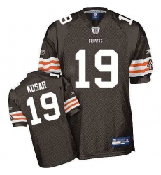 Reebok Cleveland Browns #19 Bernie Kosar Brown Team Color Authentic Throwback NFL Jersey