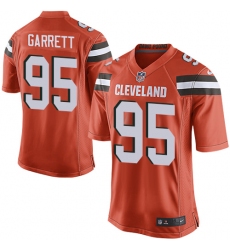 Men's Nike Cleveland Browns #95 Myles Garrett Game Orange Alternate NFL Jersey