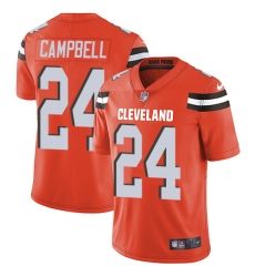 Youth Nike Cleveland Browns #24 Ibraheim Campbell Elite Orange Alternate NFL Jersey