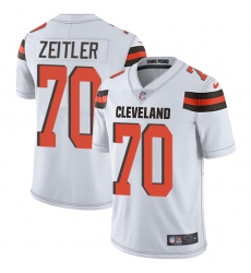 Men's Nike Cleveland Browns #70 Kevin Zeitler White Vapor Untouchable Limited Player NFL Jersey