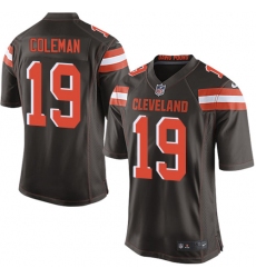 Men's Nike Cleveland Browns #19 Corey Coleman Game Brown Team Color NFL Jersey