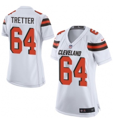 Women's Nike Cleveland Browns #64 JC Tretter Game White NFL Jersey