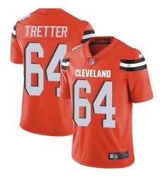 Youth Nike Cleveland Browns #64 JC Tretter Elite Orange Alternate NFL Jersey