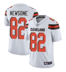 Youth Nike Cleveland Browns #82 Ozzie Newsome Elite White NFL Jersey