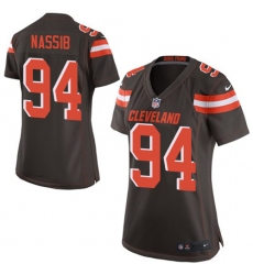 Women's Nike Cleveland Browns #94 Carl Nassib Game Brown Team Color NFL Jersey