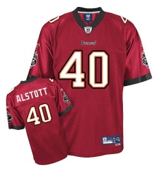 Reebok Tampa Bay Buccaneers #40 Mike Alstott Red Team Color Replica Throwback NFL Jersey
