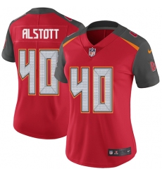 Women's Nike Tampa Bay Buccaneers #40 Mike Alstott Elite Red Team Color NFL Jersey