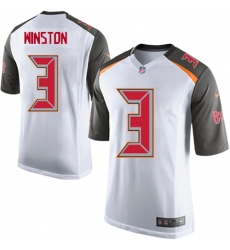 Men's Nike Tampa Bay Buccaneers #3 Jameis Winston Game White NFL Jersey