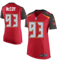 Women's Nike Tampa Bay Buccaneers #93 Gerald McCoy Game Red Team Color NFL Jersey