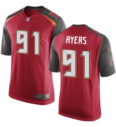 Men's Nike Tampa Bay Buccaneers #91 Robert Ayers Game Red Team Color NFL Jersey