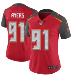 Women's Nike Tampa Bay Buccaneers #91 Robert Ayers Elite Red Team Color NFL Jersey