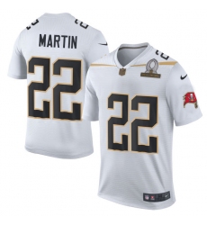 Men's Nike Tampa Bay Buccaneers #22 Doug Martin Elite White Team Rice 2016 Pro Bowl NFL Jersey