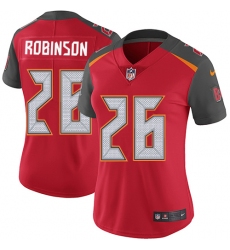 Women's Nike Tampa Bay Buccaneers #26 Josh Robinson Elite Red Team Color NFL Jersey