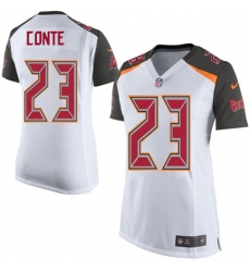 Women's Nike Tampa Bay Buccaneers #23 Chris Conte Game White NFL Jersey