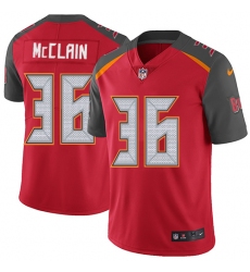 Men's Nike Tampa Bay Buccaneers #36 Robert McClain Red Team Color Vapor Untouchable Limited Player NFL Jersey