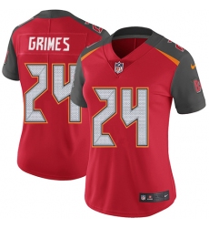 Women's Nike Tampa Bay Buccaneers #24 Brent Grimes Red Team Color Vapor Untouchable Limited Player NFL Jersey