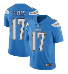 Youth Nike Los Angeles Chargers #17 Philip Rivers Electric Blue Alternate Vapor Untouchable Limited Player NFL Jersey