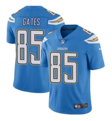 Men's Nike Los Angeles Chargers #85 Antonio Gates Electric Blue Alternate Vapor Untouchable Limited Player NFL Jersey